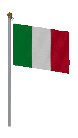 Italy Hold Pole animated flag GIF