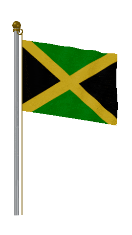 Jamaica Hold Pole animated flag GIF