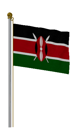 Kenya Hold Pole animated flag GIF