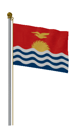 Kiribati Hold Pole animated flag GIF