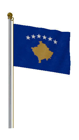 Kosovo Hold Pole animated flag GIF