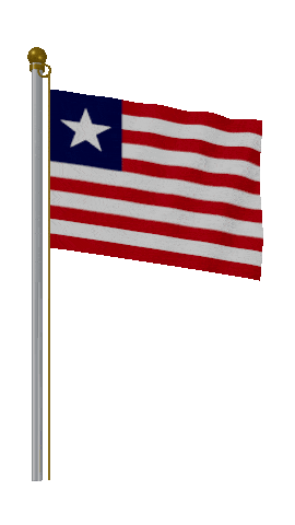 Liberia Hold Pole animated flag GIF