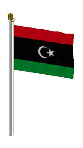Libya Hold Pole animated flag GIF