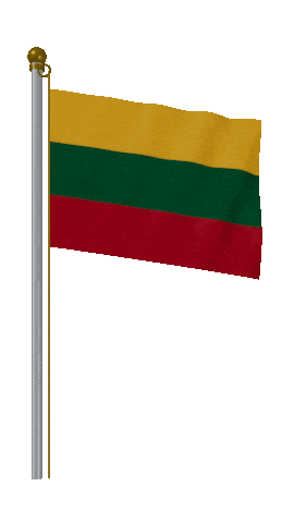 Lithuania Hold Pole animated flag GIF