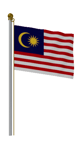 Malaysia Hold Pole animated flag GIF