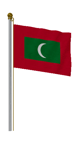Maldives Hold Pole animated flag GIF