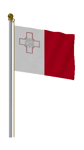 Malta Hold Pole animated flag GIF