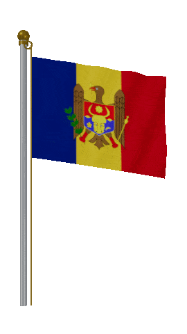 Moldova Hold Pole animated flag GIF