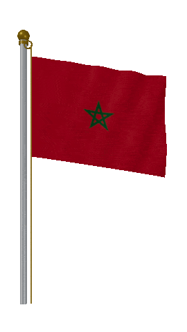 Morocco Hold Pole animated flag GIF