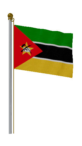 Mozambique Hold Pole animated flag GIF