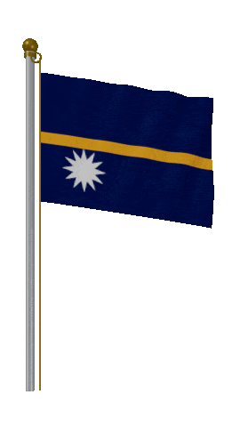 Nauru Hold Pole animated flag GIF