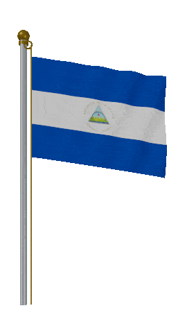 Nicaragua Hold Pole animated flag GIF