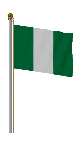 Nigeria Hold Pole animated flag GIF