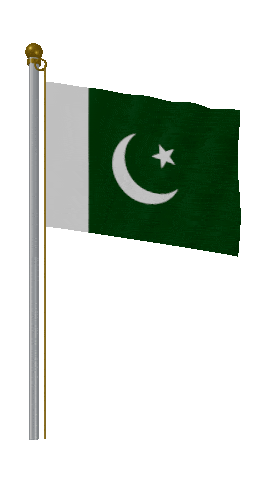 Pakistan Hold Pole animated flag GIF
