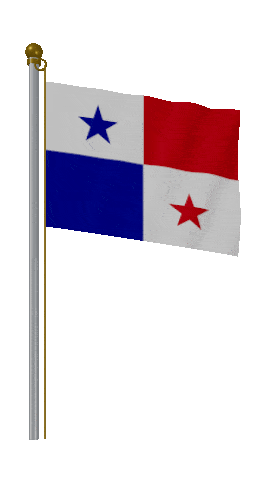Panama Hold Pole animated flag GIF