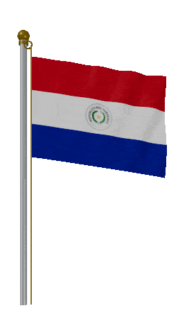 Paraguay Hold Pole animated flag GIF