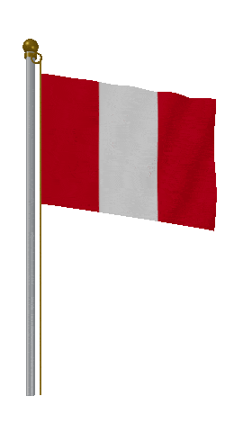 Peru Hold Pole animated flag GIF