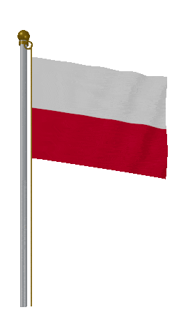 Poland Hold Pole animated flag GIF