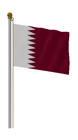 Qatar Hold Pole animated flag GIF