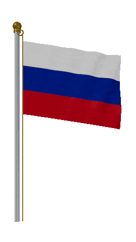 Russia Hold Pole animated flag GIF