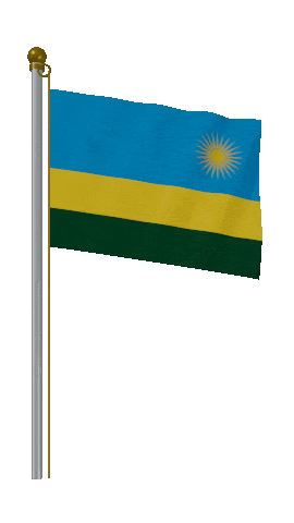 Rwanda Hold Pole animated flag GIF