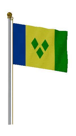 Saint Vincent And The Grenadines Hold Pole animated flag GIF