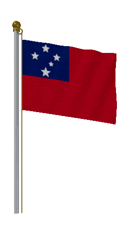 Samoa Hold Pole animated flag GIF