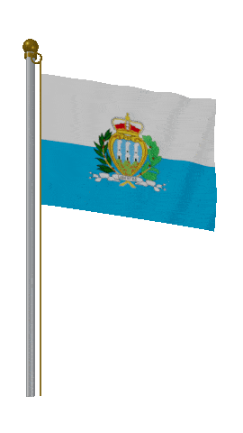 San Marino Hold Pole animated flag GIF