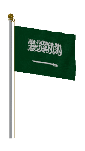 Saudi Arabia Hold Pole animated flag GIF