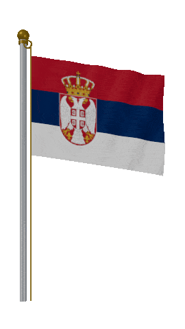 Serbia Hold Pole animated flag GIF