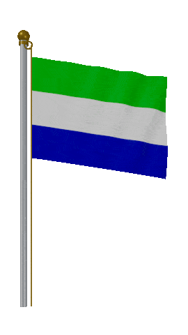 Sierra Leone Hold Pole animated flag GIF