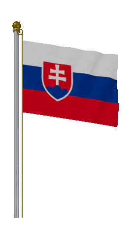 Slovakia Hold Pole animated flag GIF