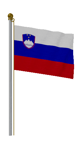 Slovenia Hold Pole animated flag GIF