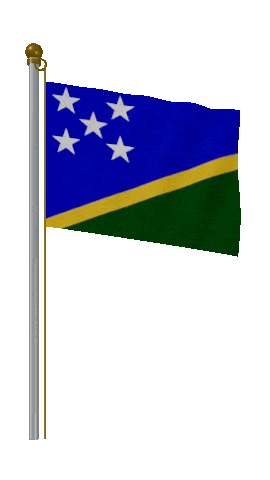 Solomon Islands Hold Pole animated flag GIF