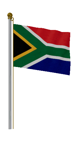South Africa Hold Pole animated flag GIF