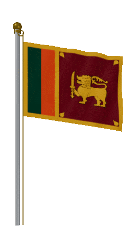 Sri Lanka Hold Pole animated flag GIF