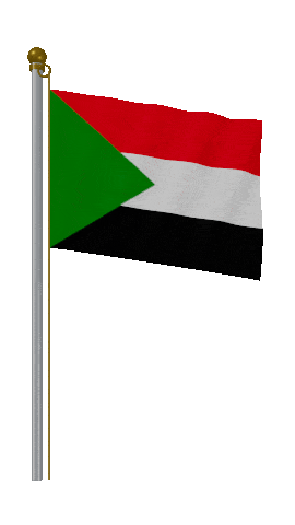 Sudan Hold Pole animated flag GIF