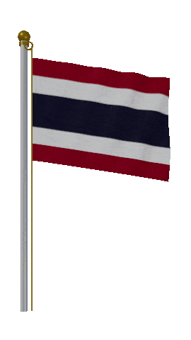 Thailand Hold Pole animated flag GIF