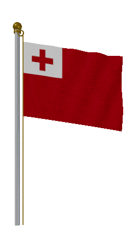Tonga Hold Pole animated flag GIF