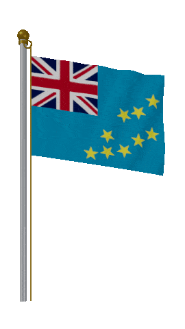 Tuvalu Hold Pole animated flag GIF