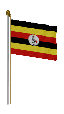Uganda Hold Pole animated flag GIF
