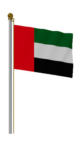 United Arab Emirates Hold Pole animated flag GIF