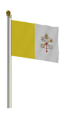 Vatican City Hold Pole animated flag GIF