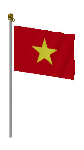 Vietnam Hold Pole animated flag GIF
