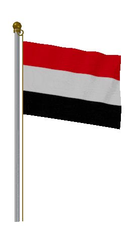 Yemen Hold Pole animated flag GIF
