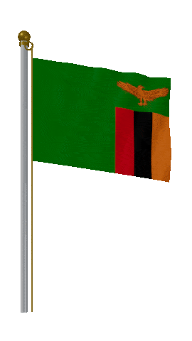 Zambia Hold Pole animated flag GIF