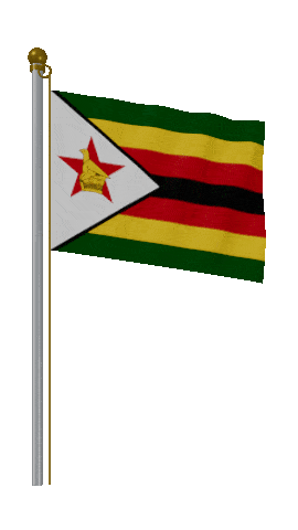Zimbabwe Hold Pole animated flag GIF