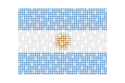 Argentina LED Flicker animated flag GIF