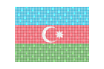 Azerbaijan LED Flicker animated flag GIF