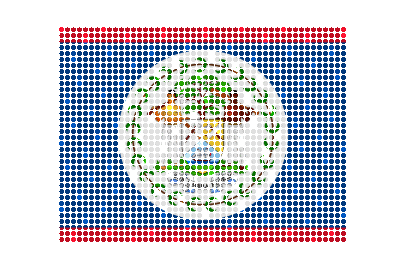 Belize LED Flicker animated flag GIF